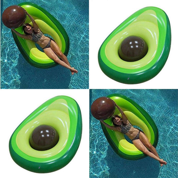 YUYU 160x125cm Avocado Swimming Ring Inflatable Swim Giant Pool Float for Adults for pool Tube circle Float Swim Pool Toys